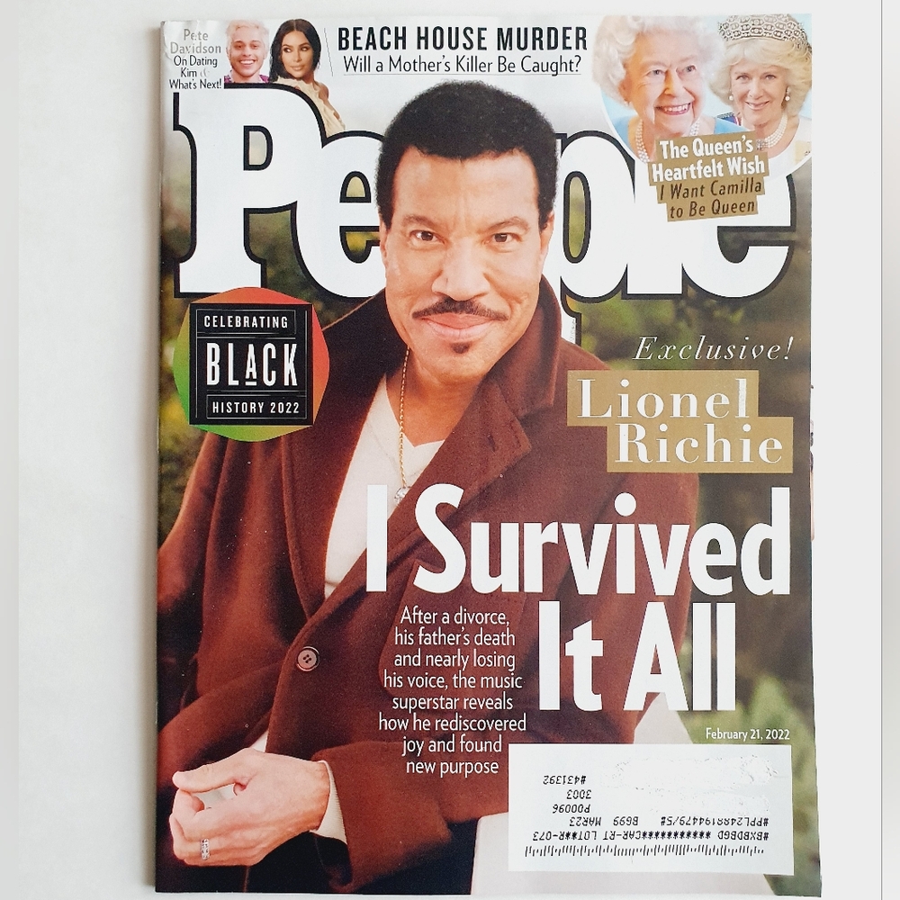 People Magazine February 21, 2022 Lionel Richie.
